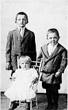 Fritz, Art and sister Alice Escher. Fritz and Art were partners in the Norhside cheese factory with their father, Emil.